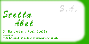 stella abel business card